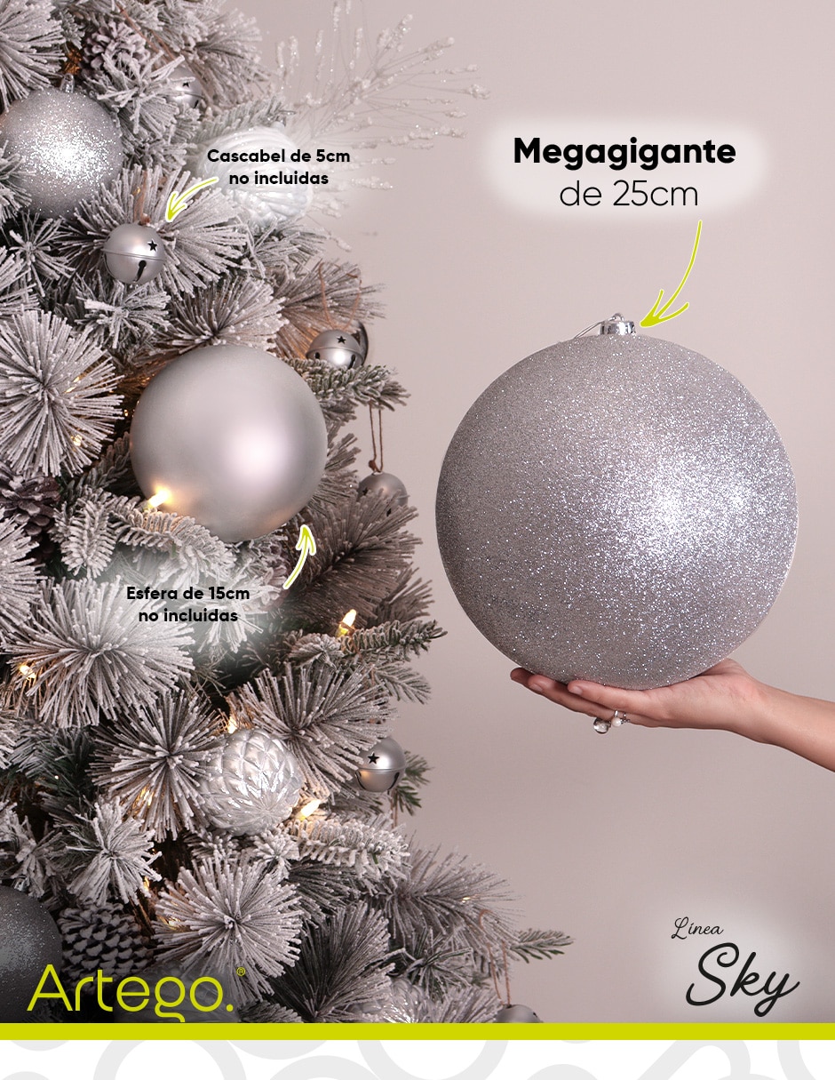 Esfera navideña gigante línea sky 5