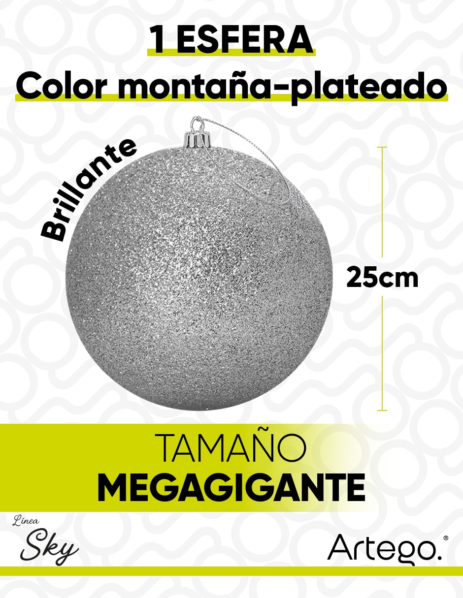 Esfera navideña gigante línea sky 6