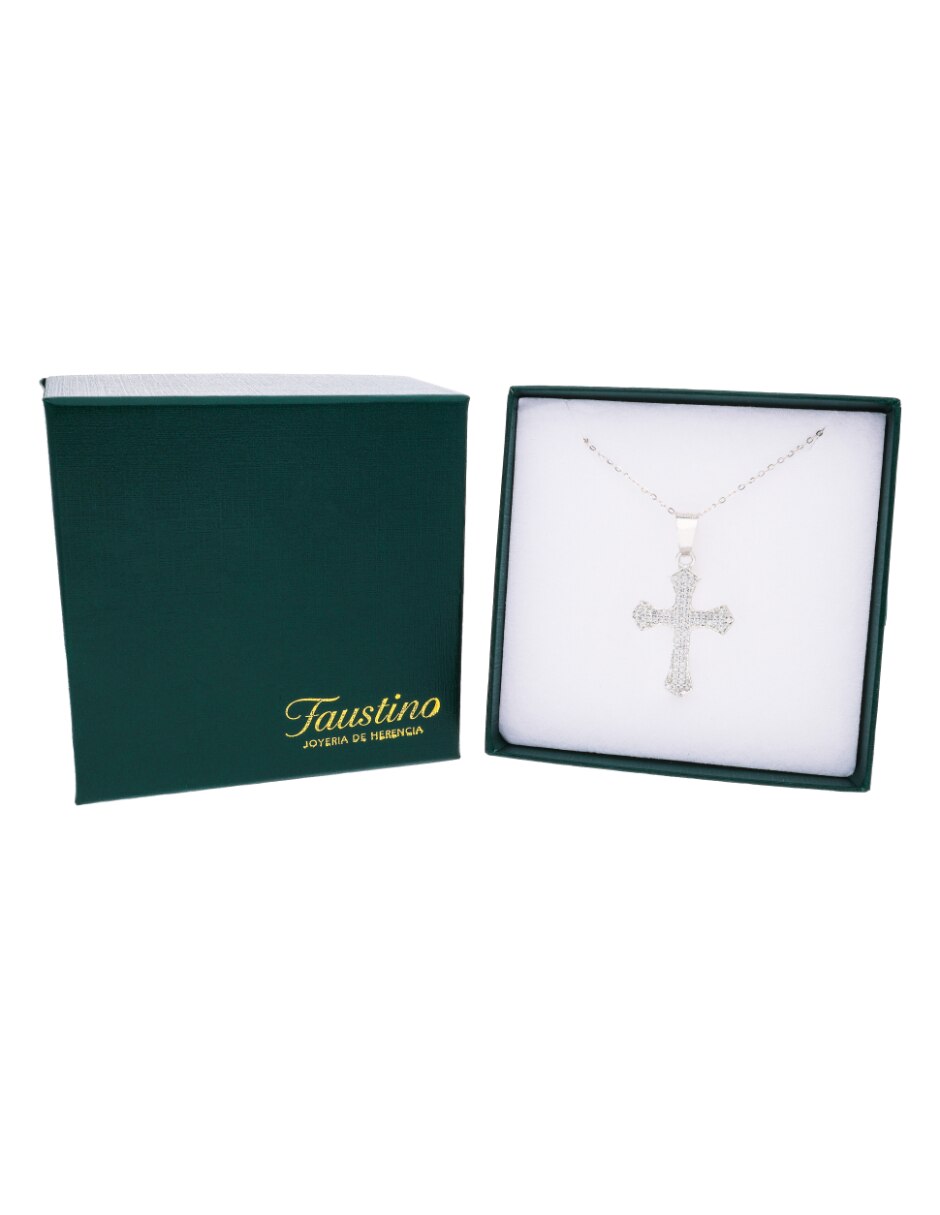Dije de cruz religioso de plata p 925 3
