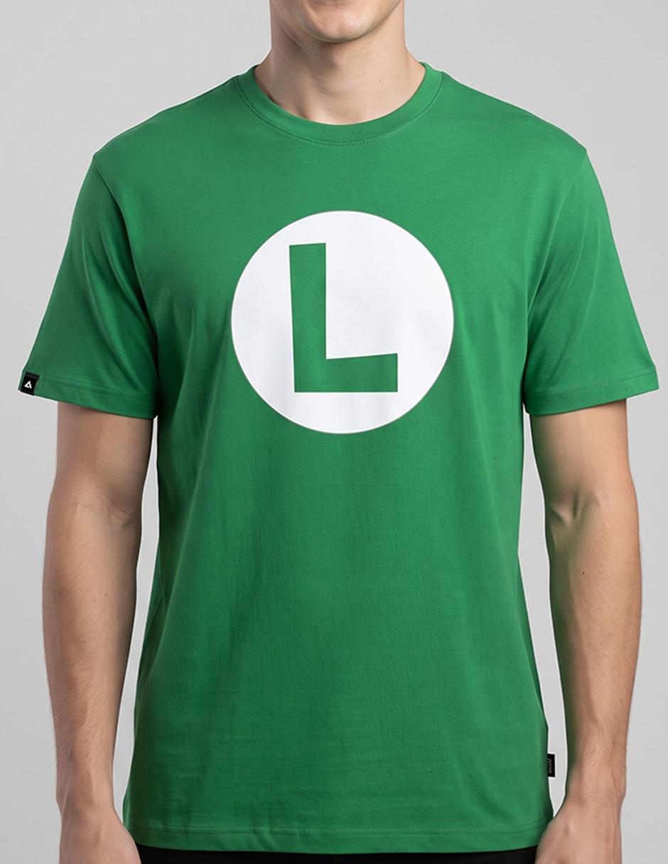 Playera torso luigi cuello redondo para hombre 2