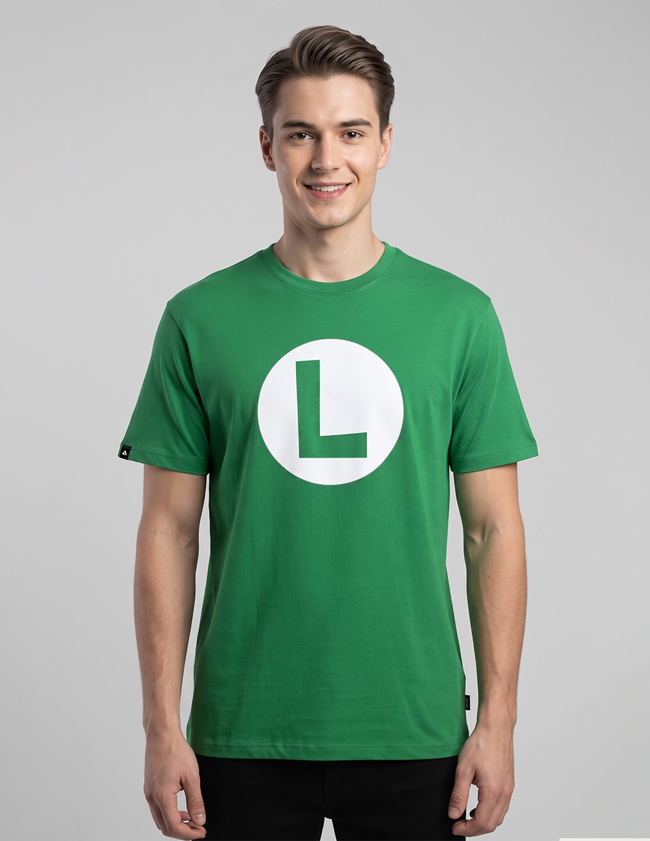 Playera torso luigi cuello redondo para hombre Playera torso luigi cuello redondo para hombre