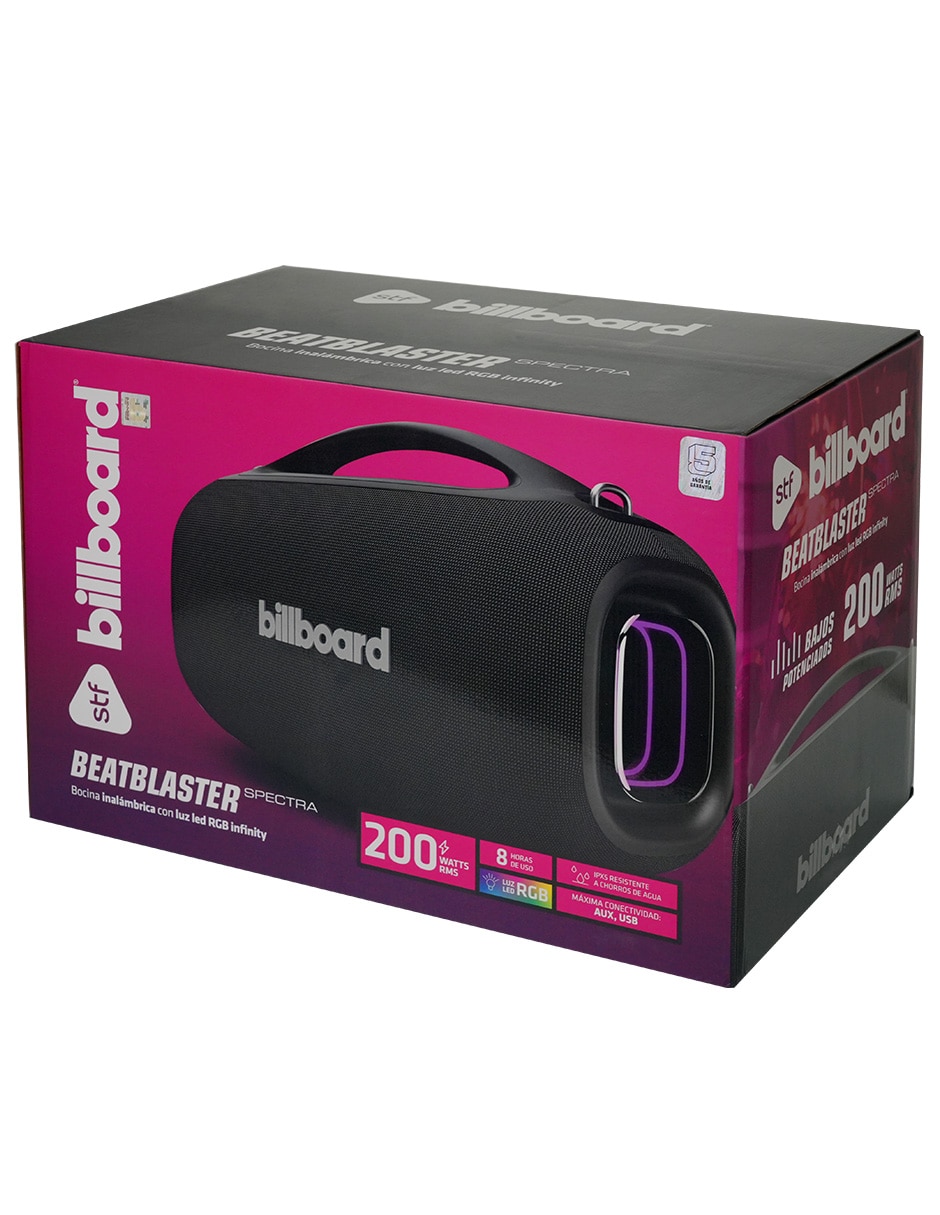 Bocina portátil beatblaster spectra bluetooth 15