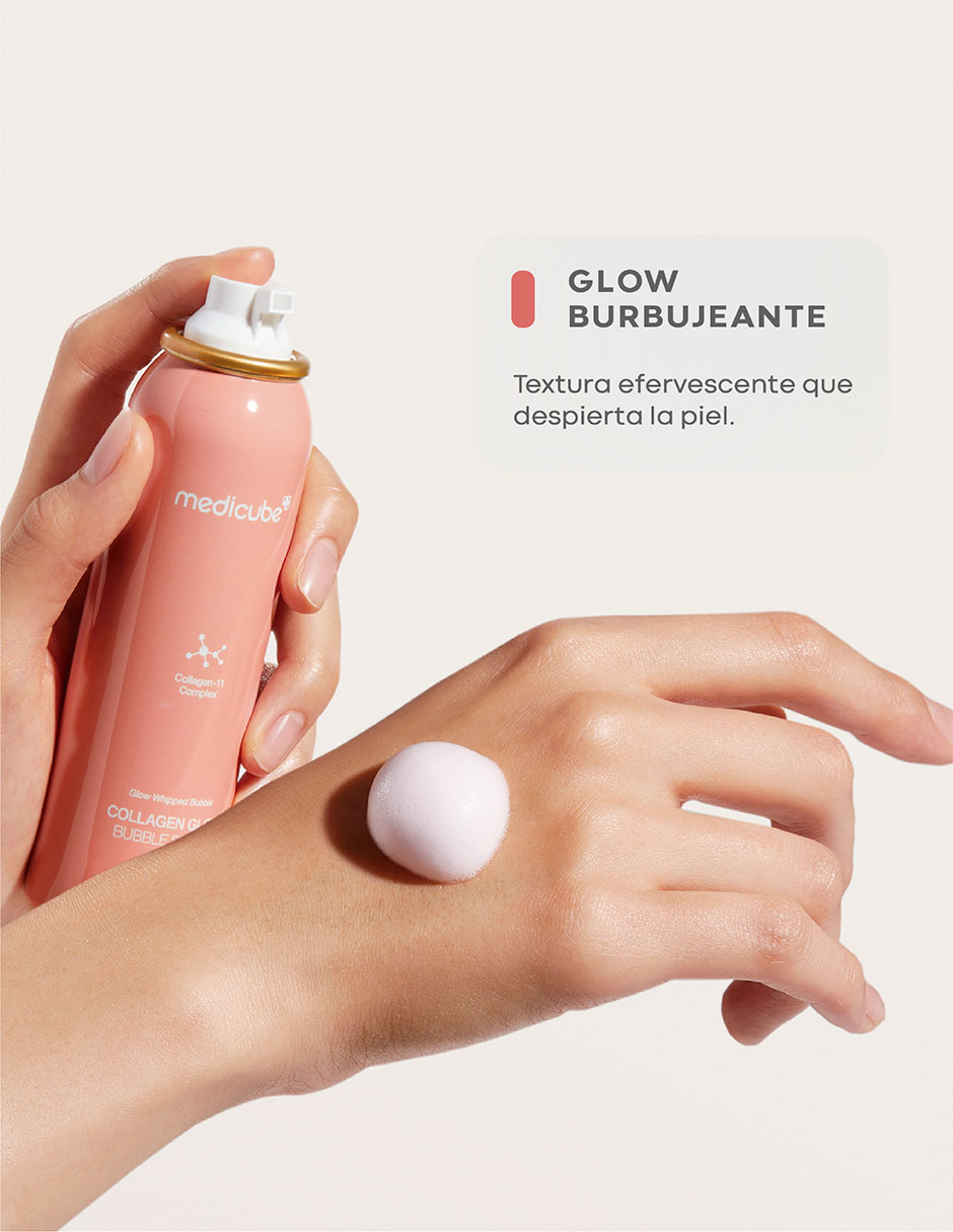 Sérum facial Iluminador de burbujas con Colágeno Medicure todo tipo piel 4