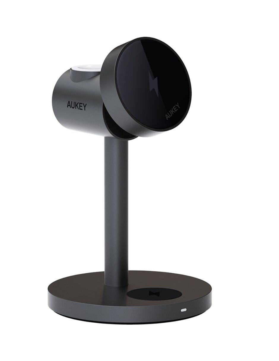 Cargador inalámbrico aukey usb tipo c 15 w