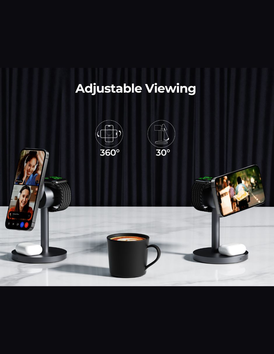 Cargador inalámbrico aukey usb tipo c 15 w