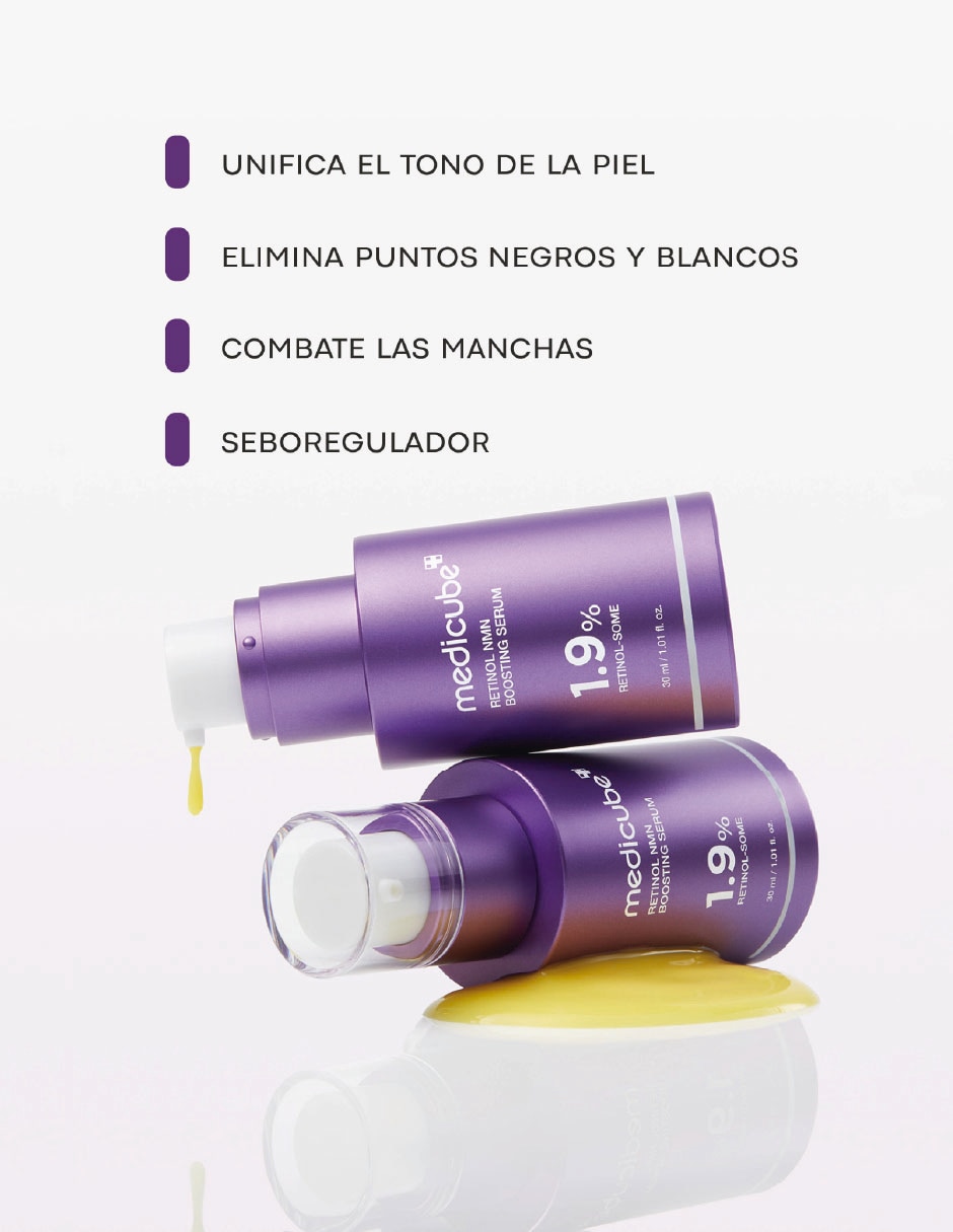 Sérum antiedad facial intensivo con Retinol y NMN todo tipo de piel 2