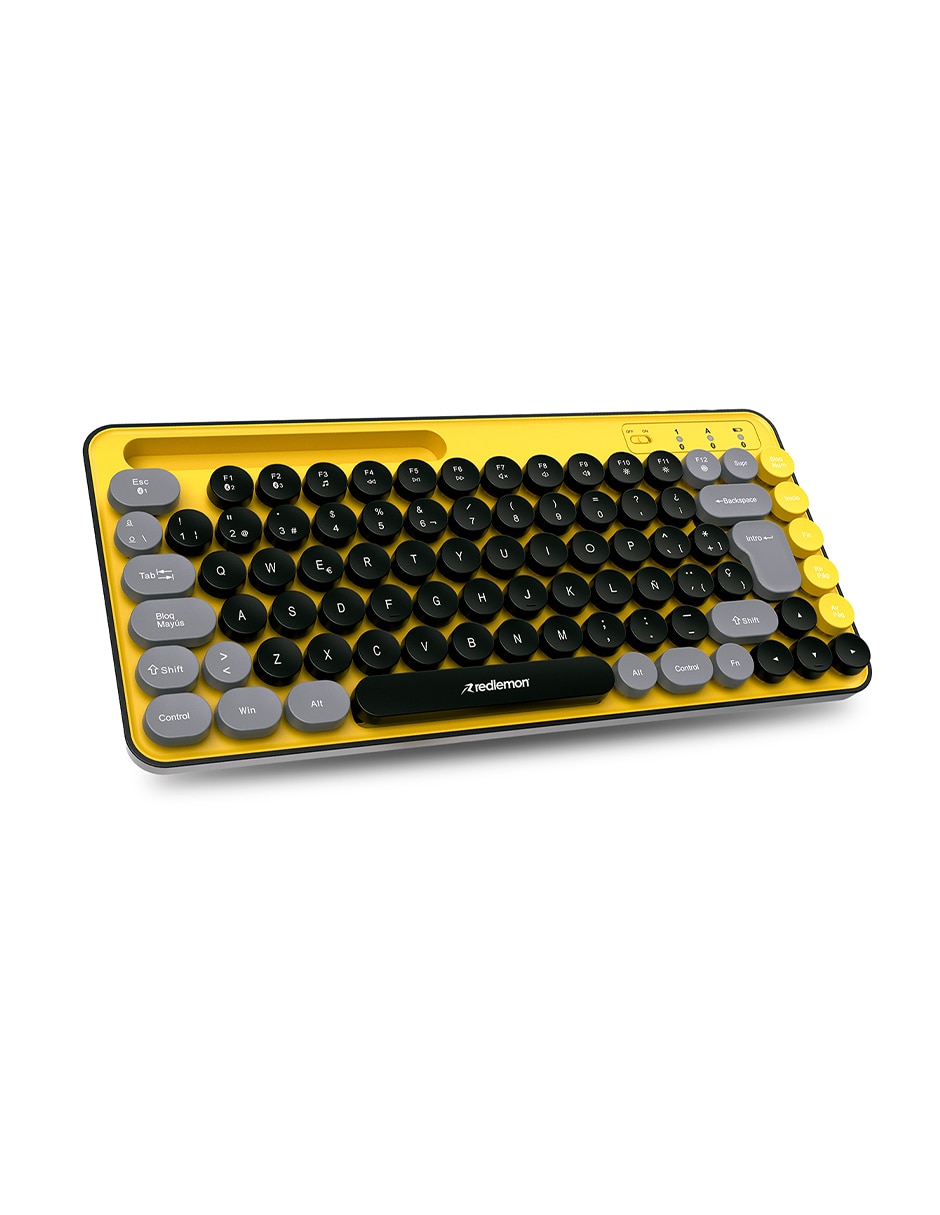 Teclado inalámbrica retro tipo máquina de escribir