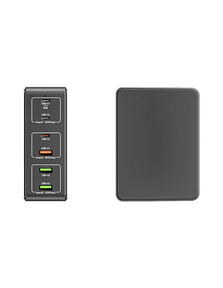 Estación de carga cr6psc-1 usb + usb tipo c 120 w 2