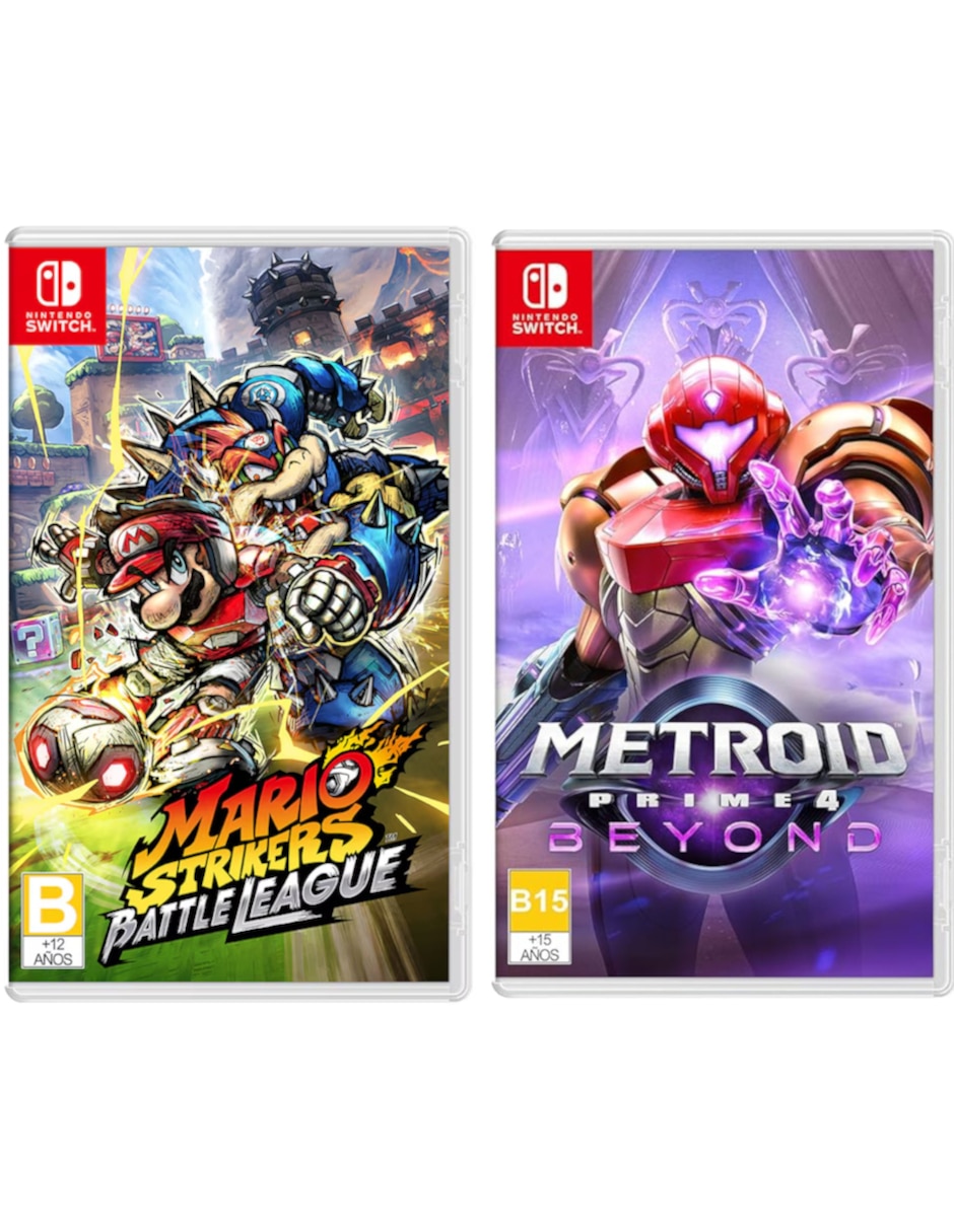 Mario Strikers Battle League + Metroid Prime 4 Beyond NINTENDO Bundle para Nintendo Switch
