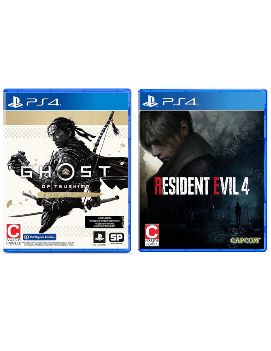 Ghost Of Tsushima Director's Cut + Resident Evil 4 Remake Bundle para PS4 Playstation para PS4