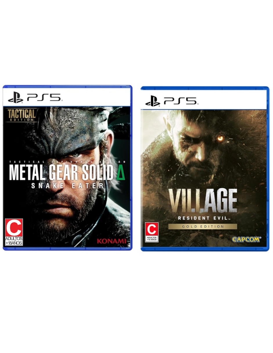 Metal Gear Solid: Snake Eater + Resident Evil Village Gold Edition Bundle para PS5 Metal Gear Solid: Snake Eater + Resident Evil Village Gold Edition Bundle para PS5