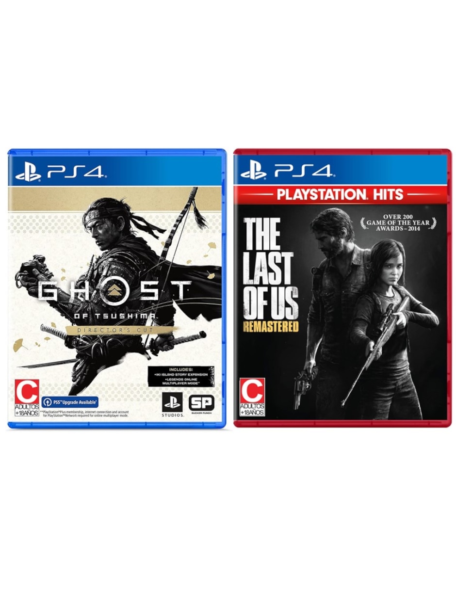 Ghost Of Tsushima Director's Cut + The Last Of Us Bundle para PS4 Ghost Of Tsushima Director's Cut + The Last Of Us Bundle para PS4