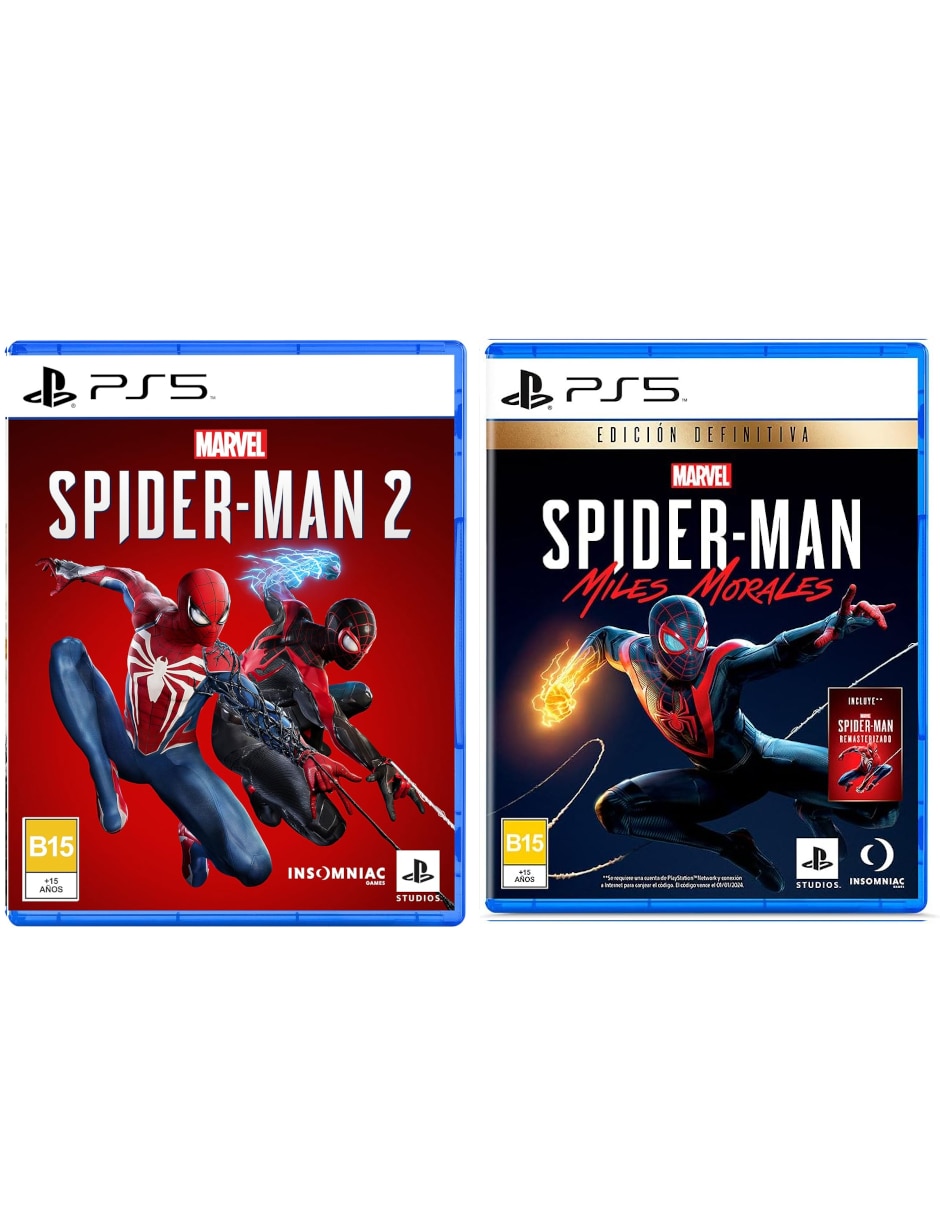 Spider-Man 2 + Spider Man Miles Morales Bundle para PS5