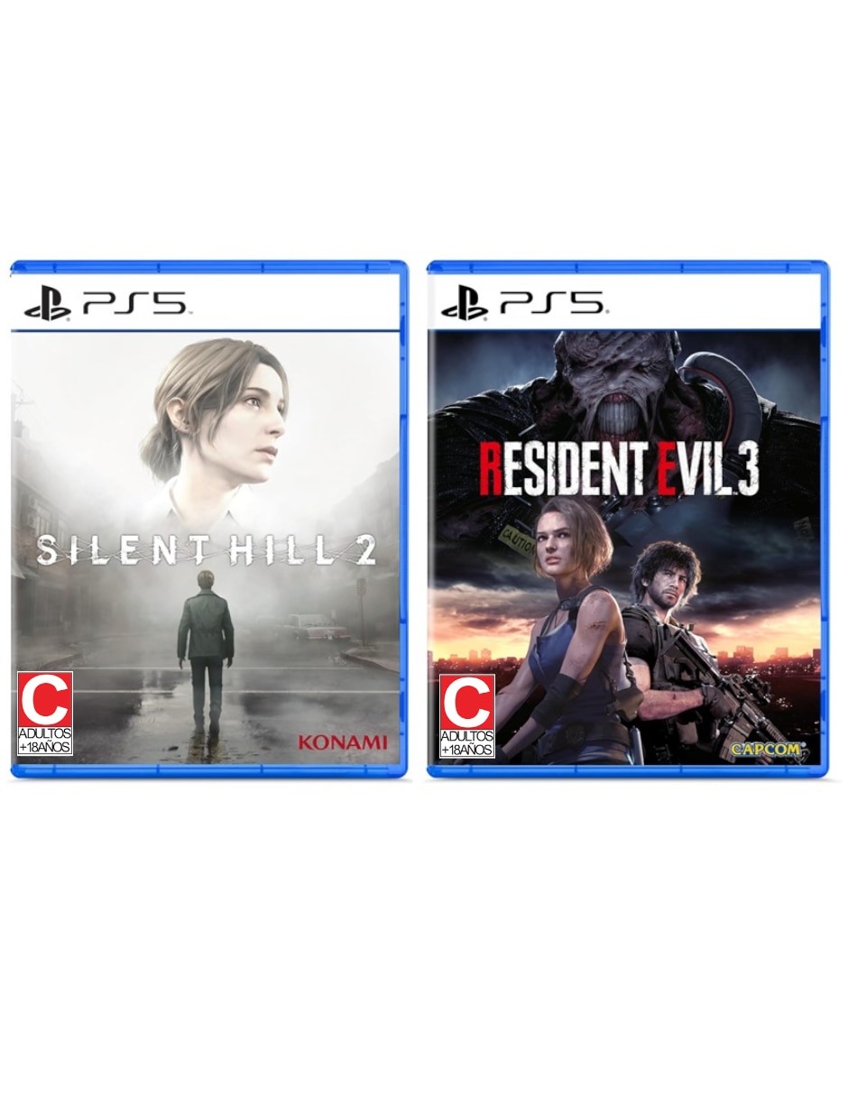 Silent Hill 2 + Resident Evil 3 Bundle para PS5 Silent Hill 2 + Resident Evil 3 Bundle para PS5