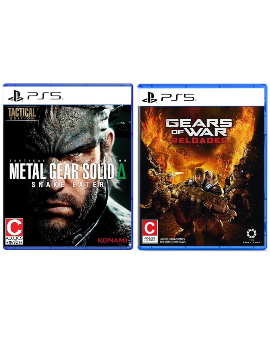 Metal Gear Solid: Snake Eater + Gears of War: Reloaded bundle para PS5 Metal Gear Solid: Snake Eater + Gears of War: Reloaded bundle para PS5