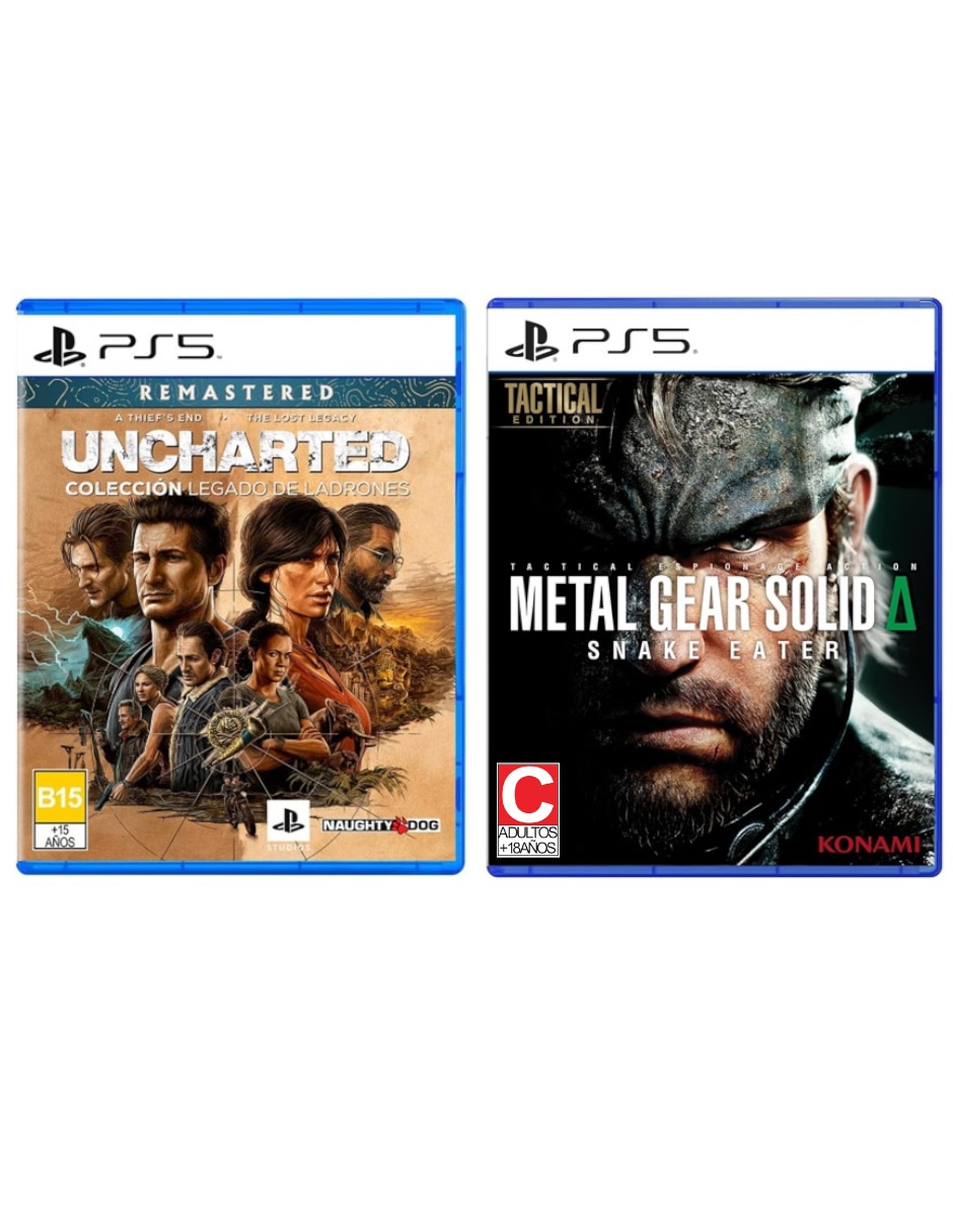 Uncharted Legacy Of Thieves Collection + Metal Gear Solid: Snake Eater Bundle Playstation para PS5