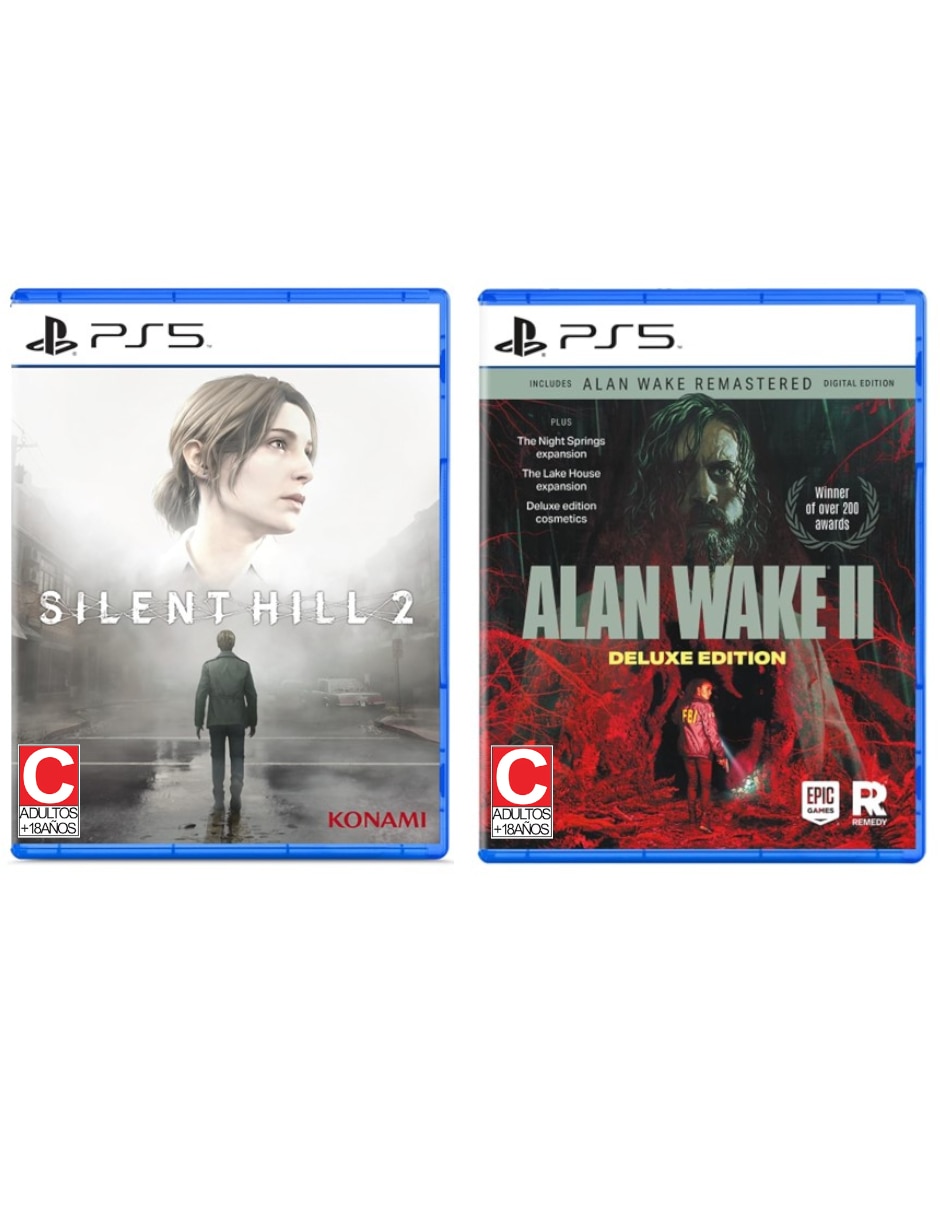 Silent Hill 2 + Alan Wake 2 Deluxe Edition Bundle para PS5 Silent Hill 2 + Alan Wake 2 Deluxe Edition Bundle para PS5