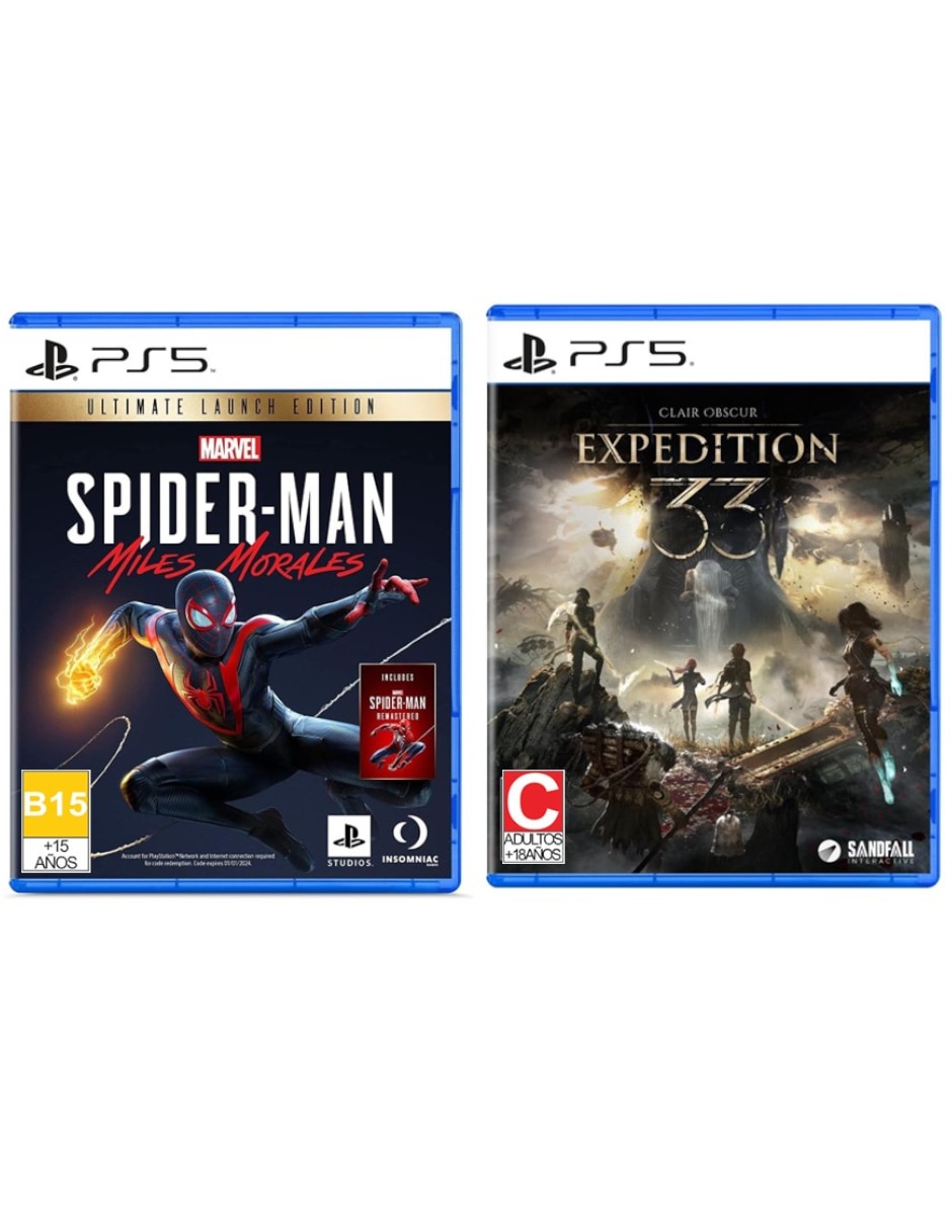 Marvel's Spider Man Miles Morales Ultimate Edition + Clair Obscur: Expedition 33 Bundle para PS5