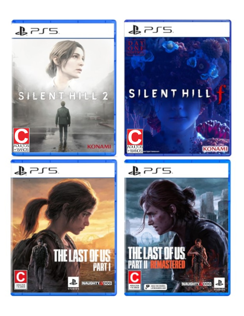 The Last of Us Part I & II Remastered + Silent Hill f & 2 bundle para PS5 The Last of Us Part I & II Remastered + Silent Hill f & 2 bundle para PS5