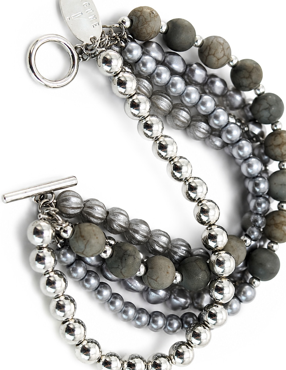 Pulsera de cerámica con cerámica boho chic acabado 2