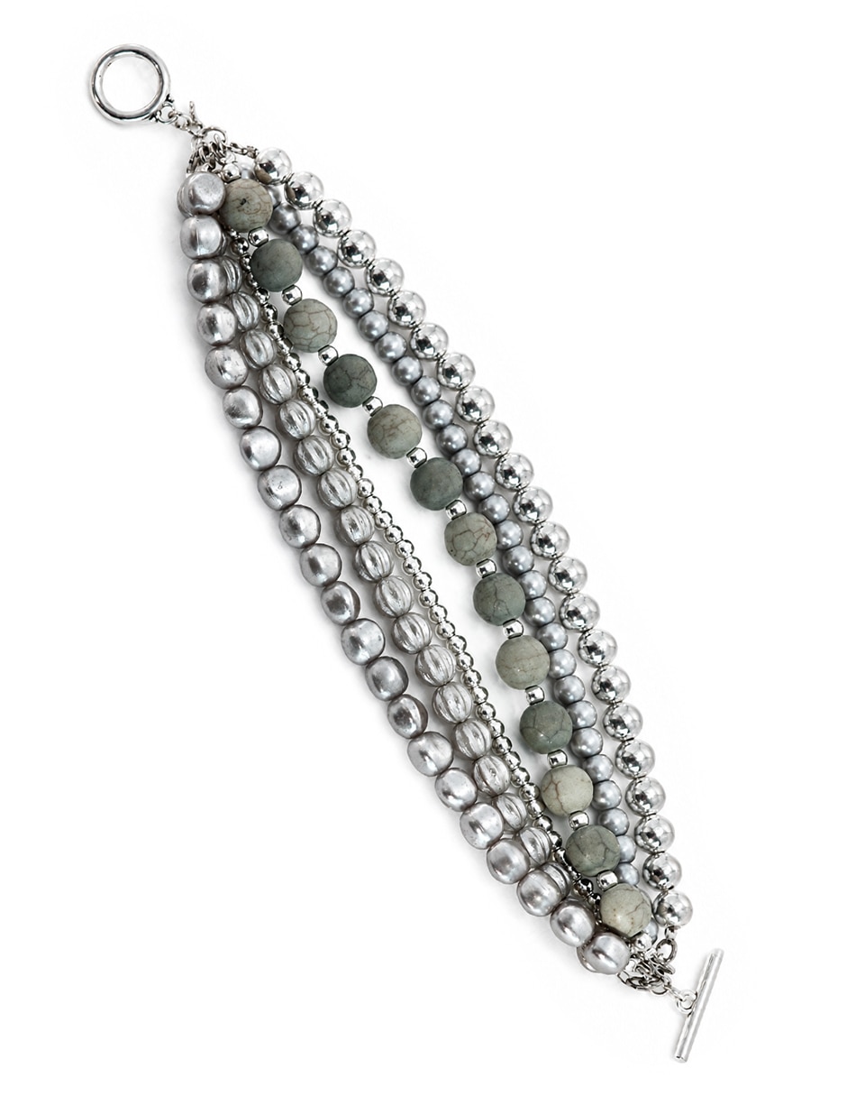 Pulsera de cerámica con cerámica boho chic acabado 3
