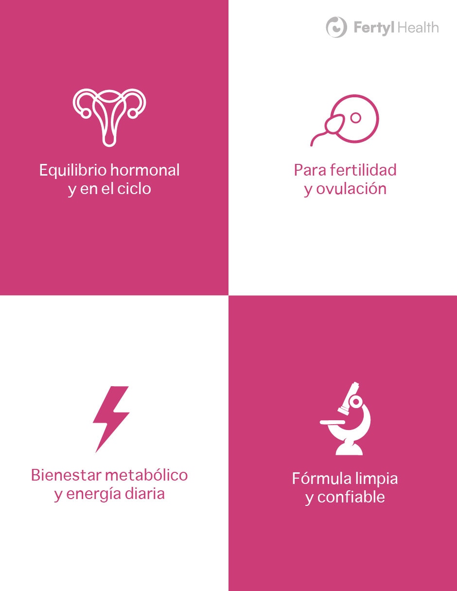 Inositol Advance Bienestar Femenino 40:1 Fertyl Health con Myo-inositol y D-chiro inositol de 120 cápsulas 6