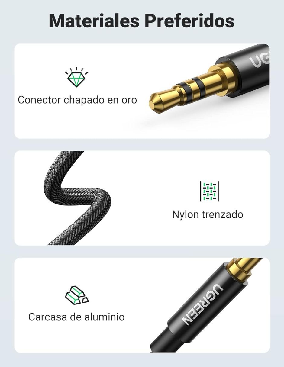 Cable auxiliar 3.5 mm Ugren de 90 cm 7