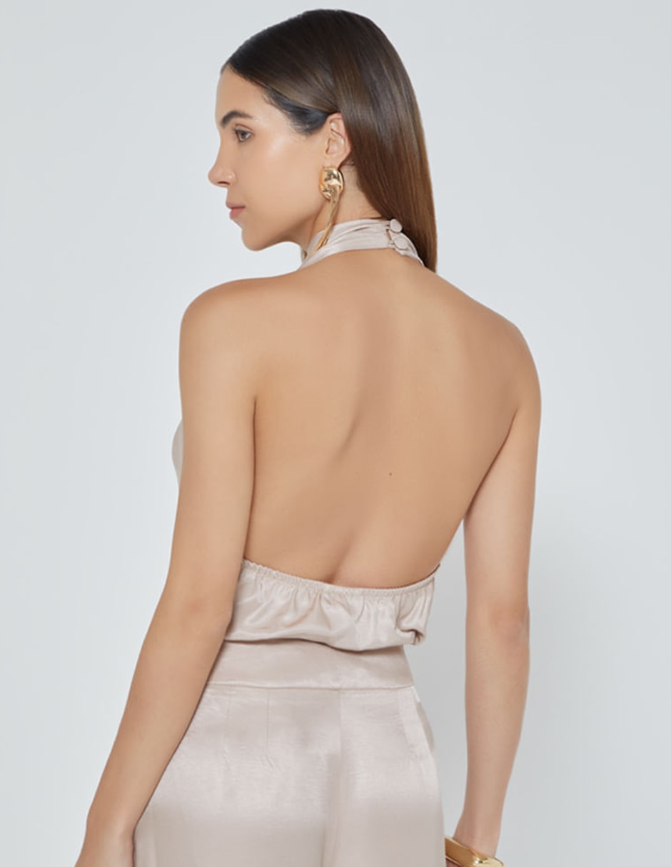 Blusa studio f sin manga para mujer