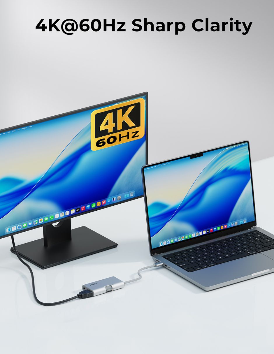 Adaptador multipuertos aukey