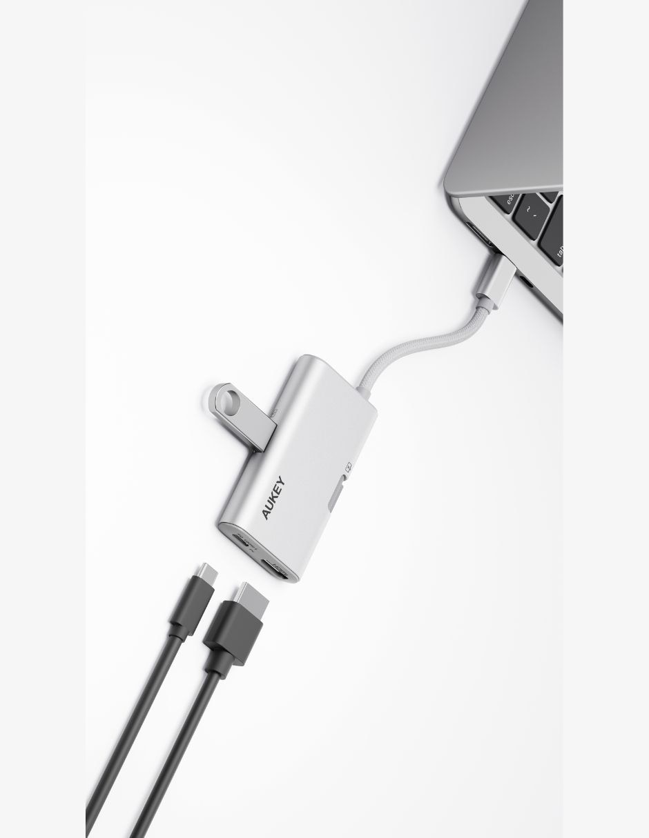 Adaptador multipuertos aukey