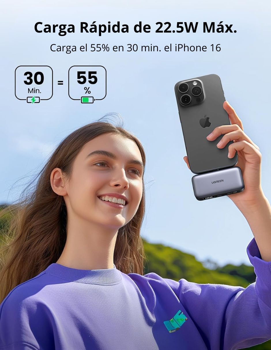 Batería portátil 5000 mah 7