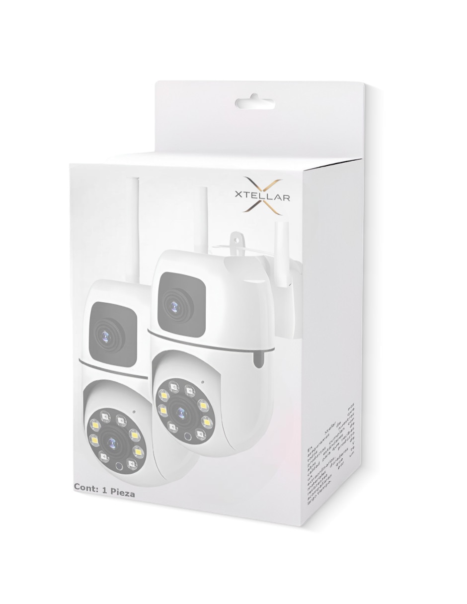 Cámara Wi-Fi de seguridad XTLLAR6061 Inalámbrica HD 360° vision nocturna para Interior y exterior 4