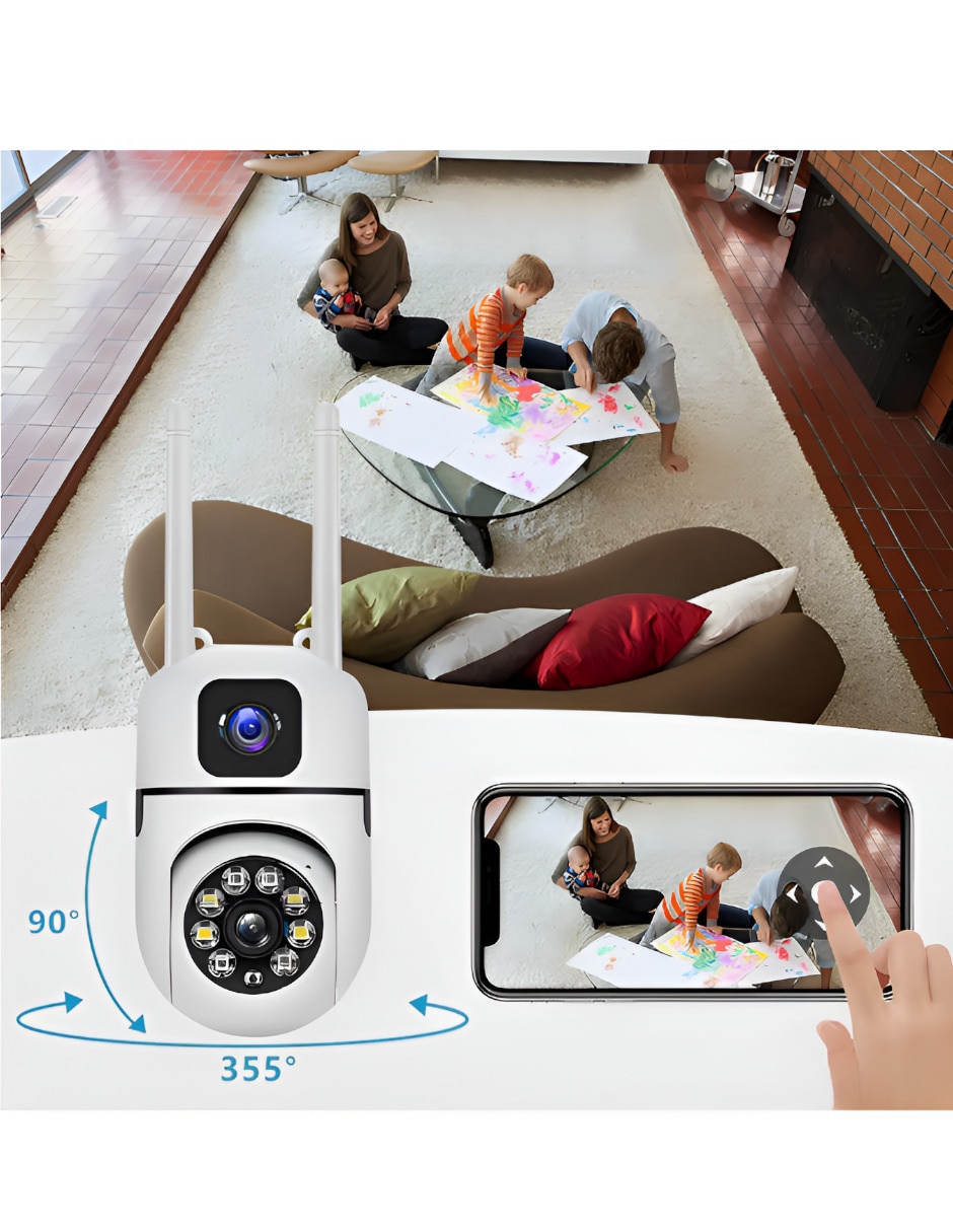 Cámara Wi-Fi de seguridad XTLLAR6061 Inalámbrica HD 360° vision nocturna para Interior y exterior 2