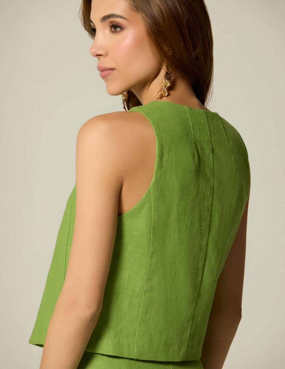 Blusa sin manga para mujer 5
