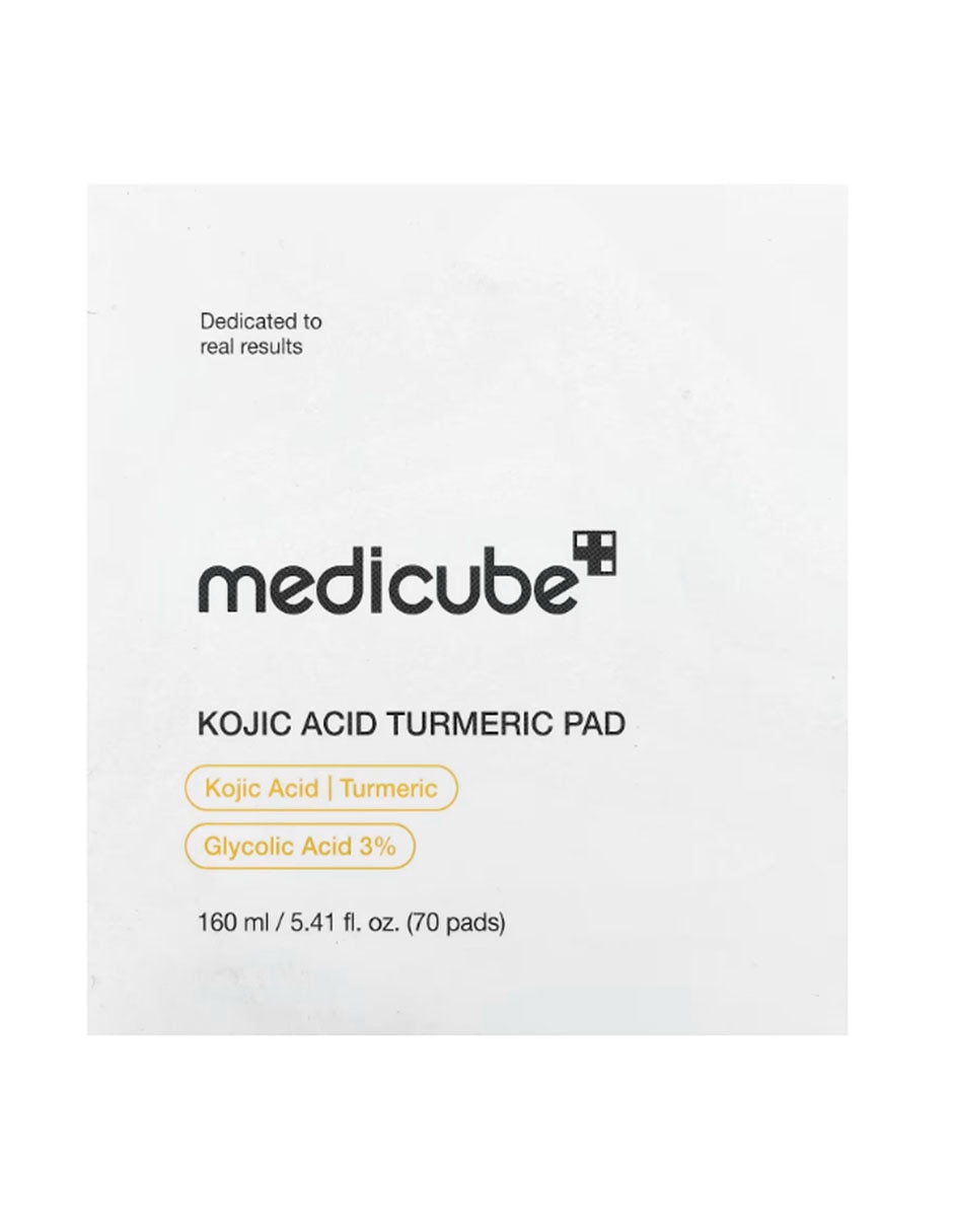Exfoliante facial almohadillas de ácido kójico y cúrcuma 70 almohadillas para piel