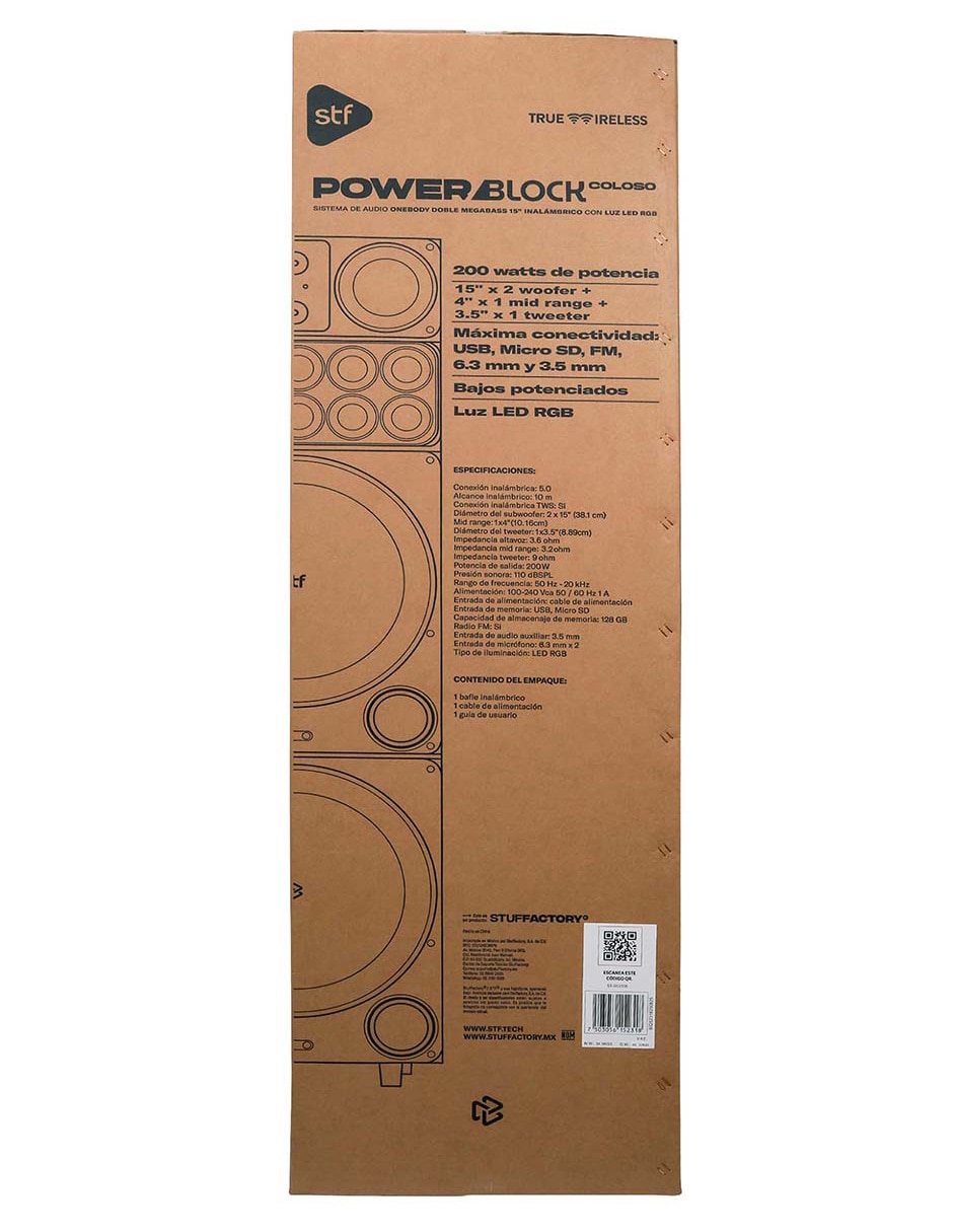 Bocina coloso bluetooth 4