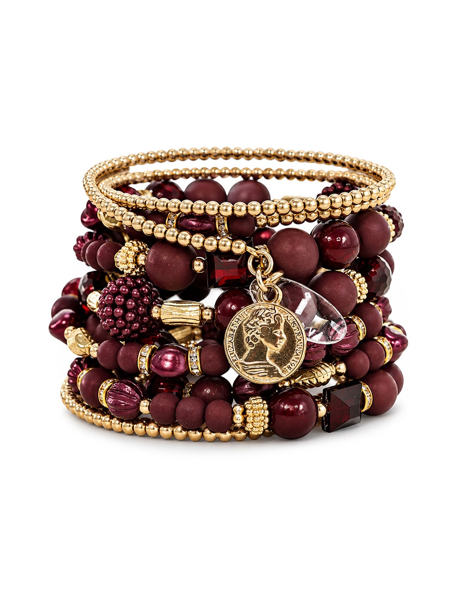 Brazalete de cerámica con cerámica boho acabado Brazalete de cerámica con cerámica boho acabado