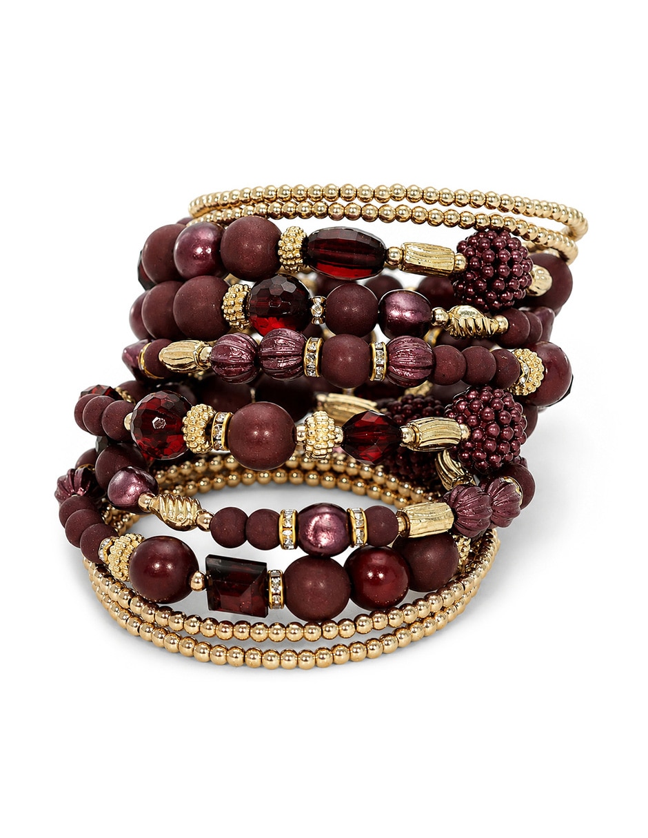 Brazalete de cerámica con cerámica boho acabado 4