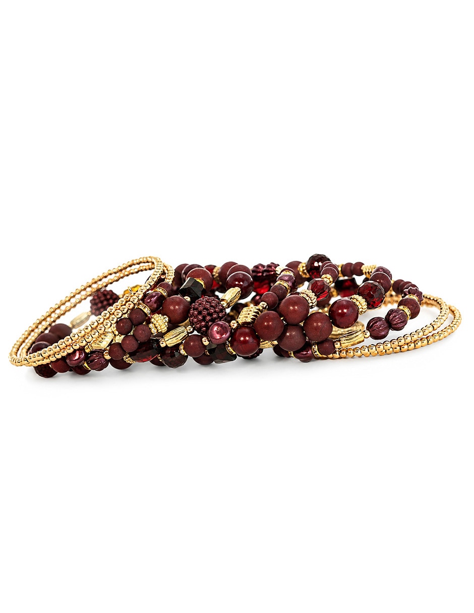 Brazalete de cerámica con cerámica boho acabado 2