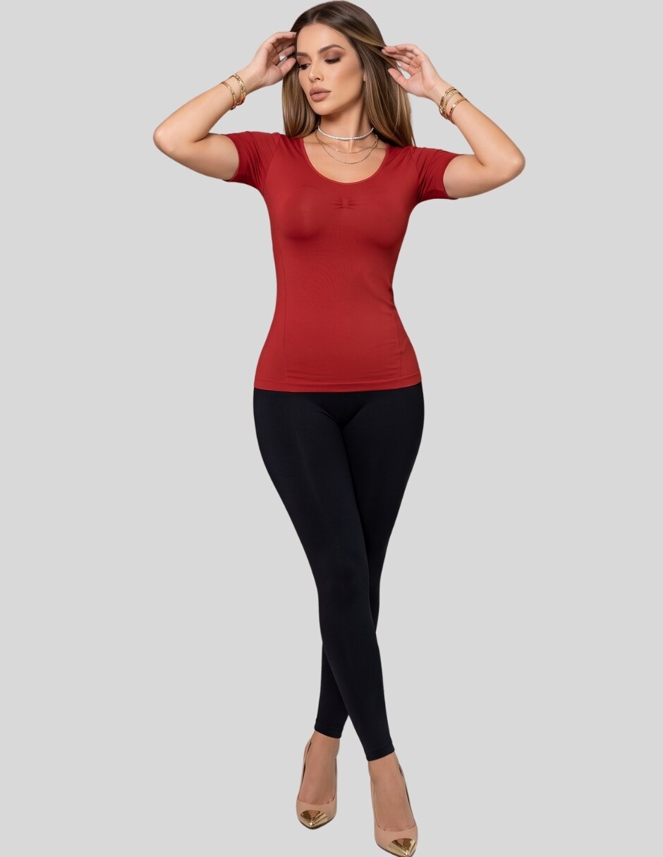 Set blusa manga corta para mujer 8