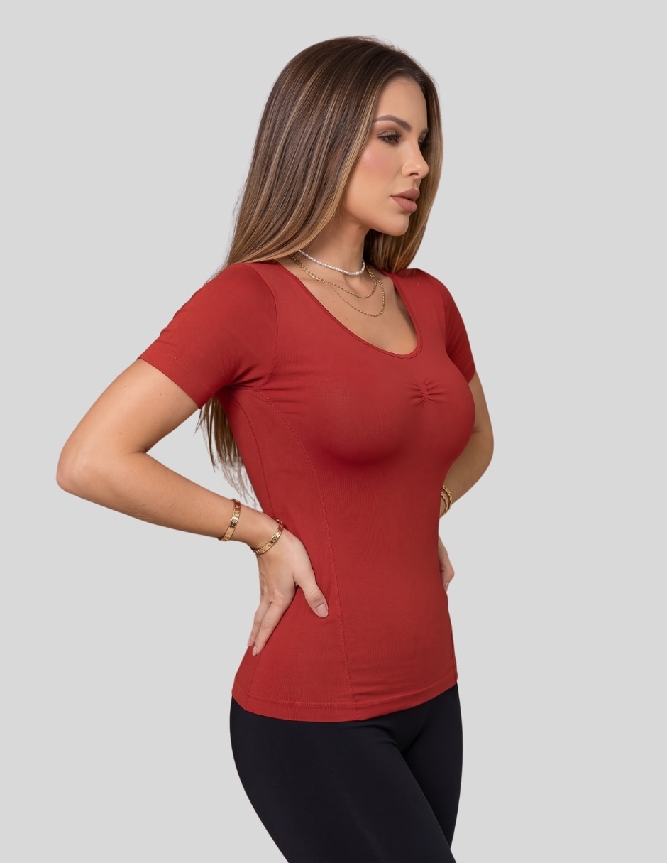 Set blusa manga corta para mujer 11