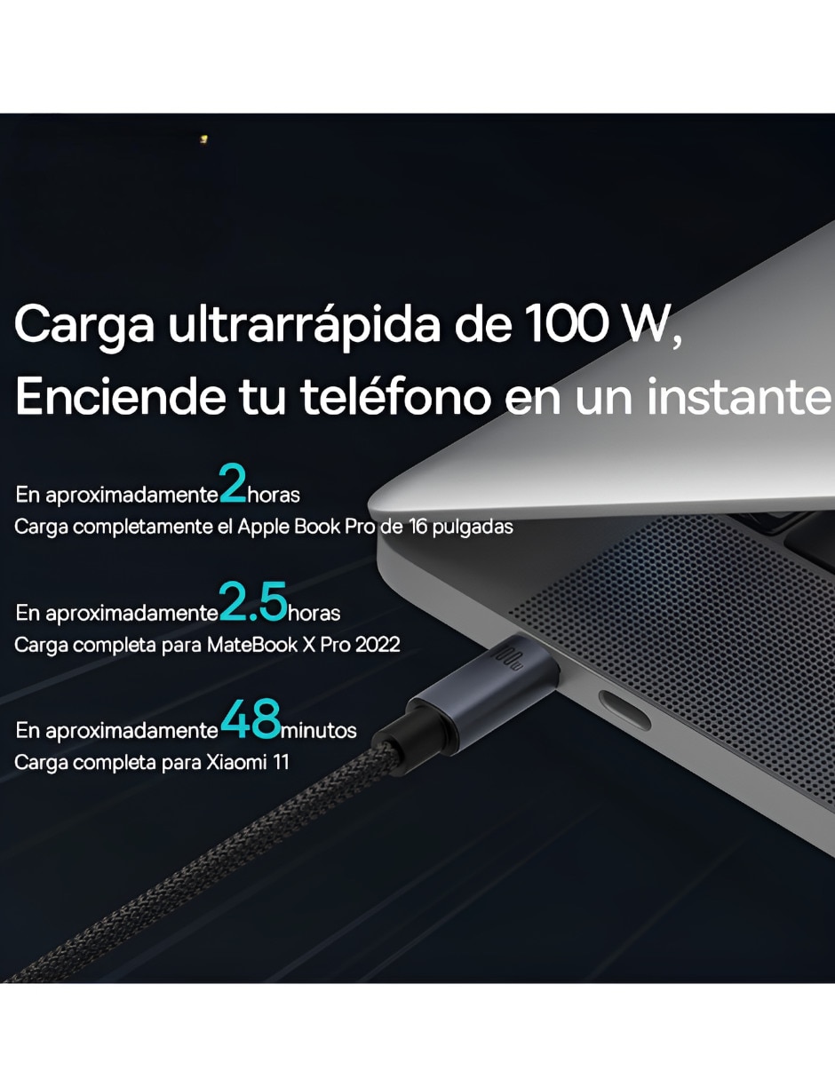 Cable C Thunderbolt 3 a tipo USB C de 2 m 2