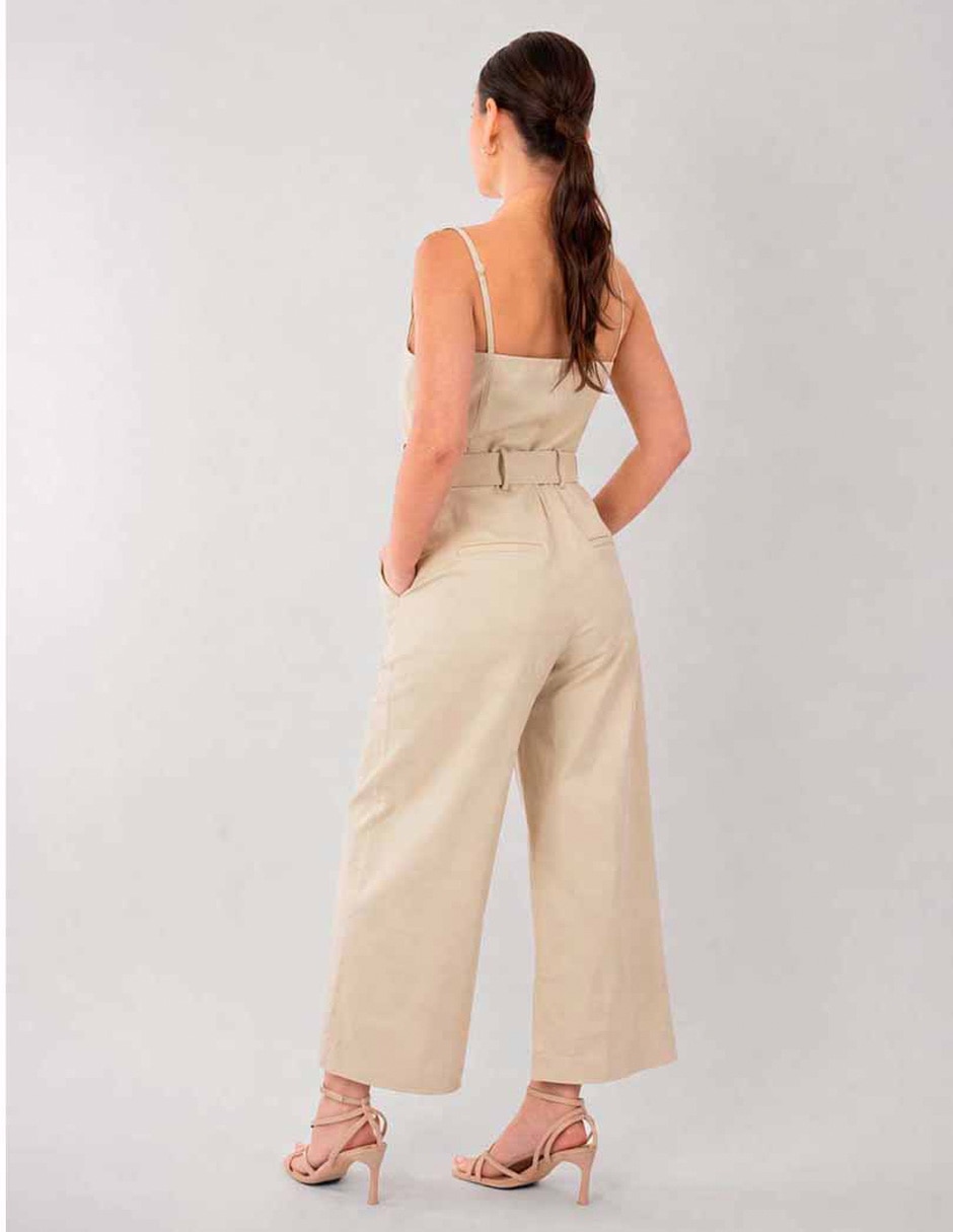 Jumpsuit formal estampado liso para mujer 3