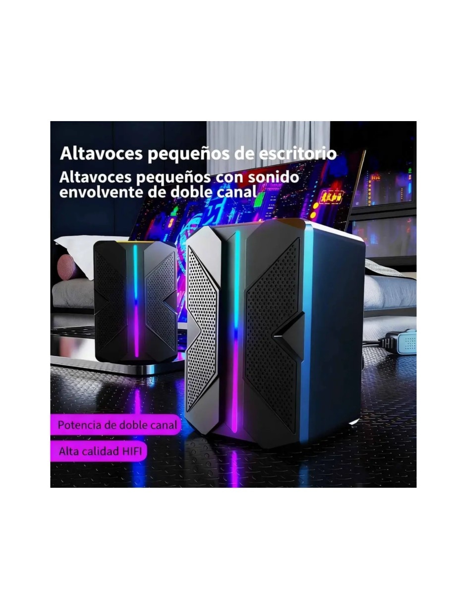 Bocina gaming alámbrica e inalámbrica 3
