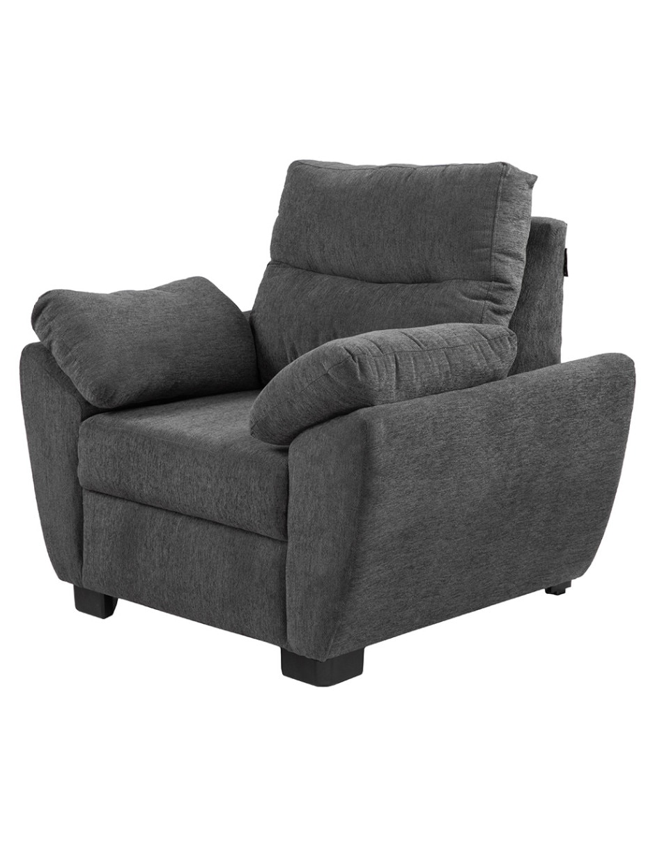 Sillón de madera y tela 4