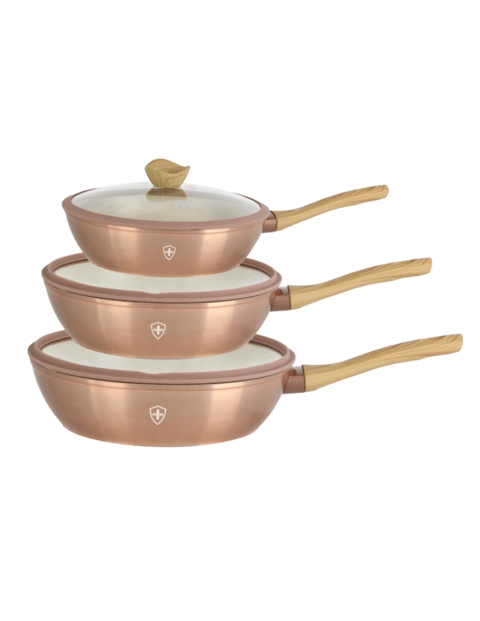Set de sartenes hsm hsm de aluminio esmaltado 6 piezas