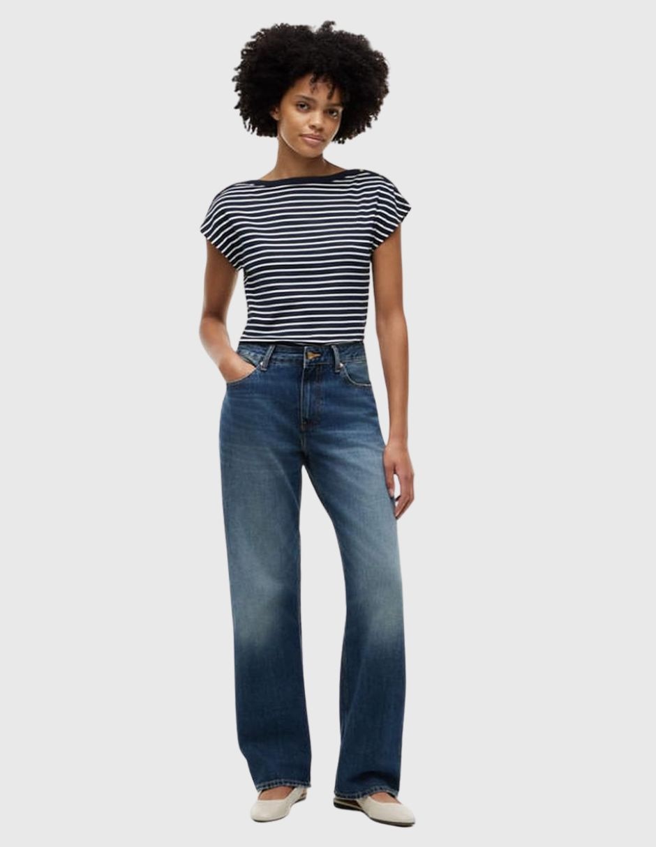Playera manga corta cuello redondo para mujer 5
