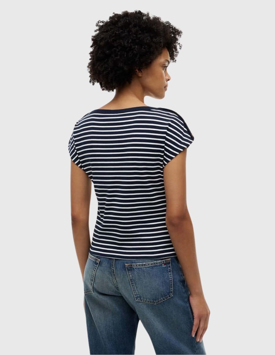Playera manga corta cuello redondo para mujer 3