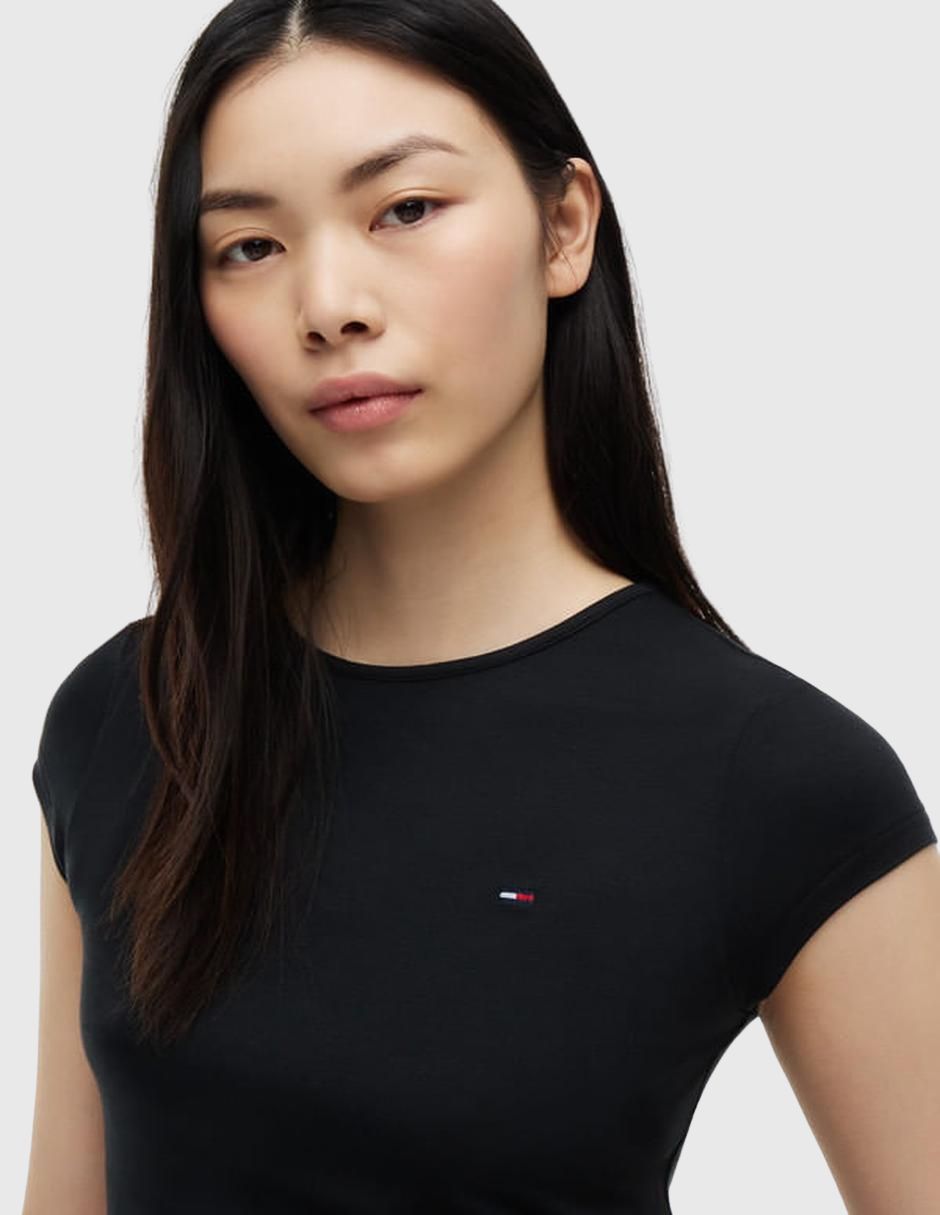 Playera manga corta cuello redondo para mujer 2