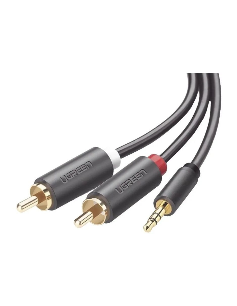 Cable RCA Auxiliar 3.5 mm Ugrren tipo RCA de 3 m Cable RCA Auxiliar 3.5 mm Ugrren tipo RCA de 3 m
